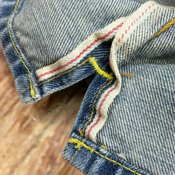 Banana Republic Selvedge Denim Wide Straight Leg Jeans 34" Waist 28" Inseam - Picture 6 of 8